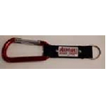 Red Carabiner with Plate & Compass Strap